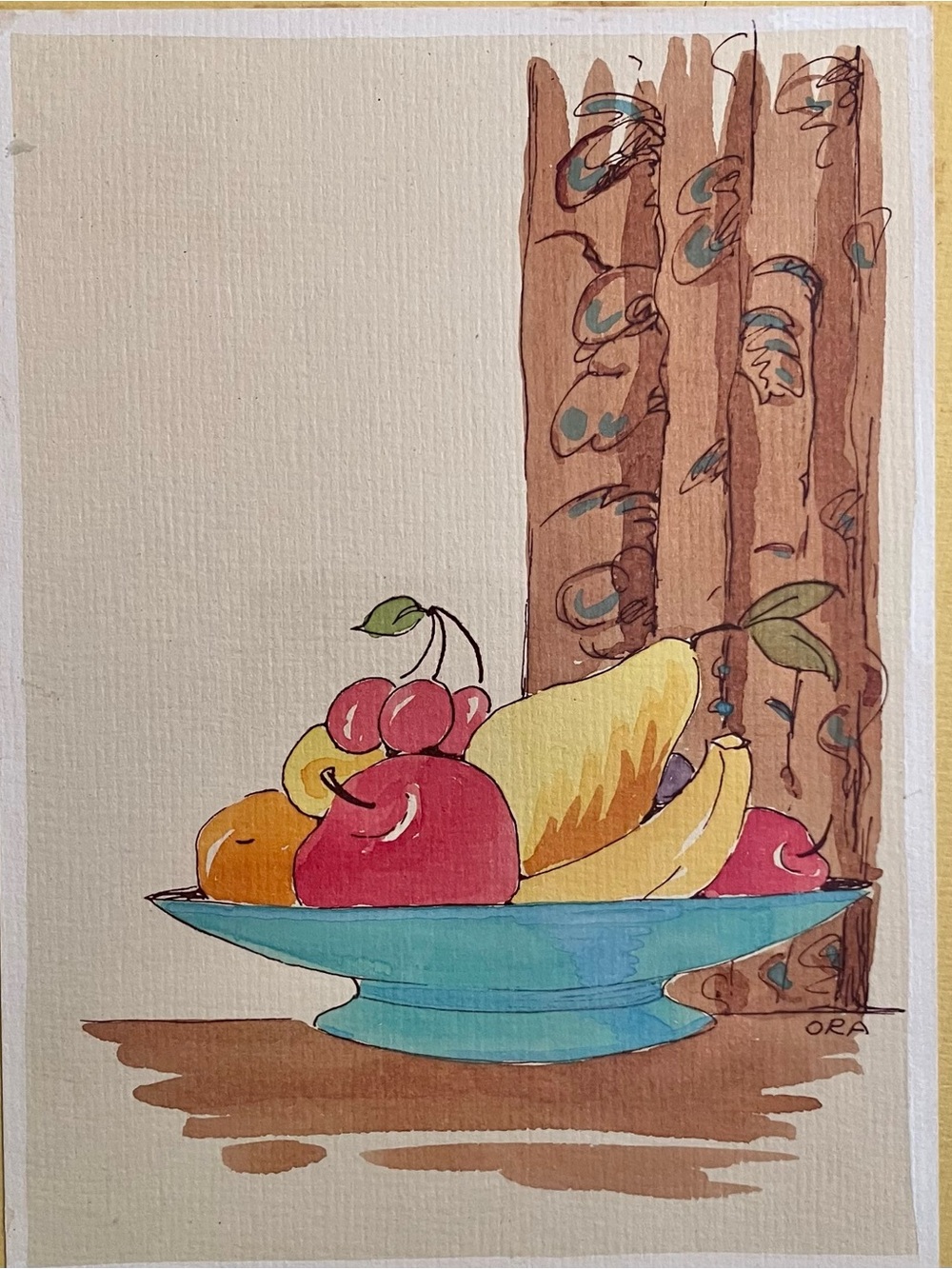 Vintage 1940s WATERCOLOR ‘Ora Series 13’ / Rare PARMALEE-DOHRMANN San Francisco